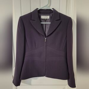Tahari Deep Purple Women's Blazer Sz 8P